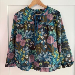 Abigail Borg for J. Crew Prairie Moonlight Blouse